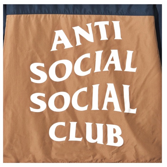 LAST ONE! ANTI SOCIAL SOCIAL CLUB Navy Windbreaker - Picture 4 of 4